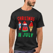 Weihnachten im Juli Watermelon Ice Pop Weihnachten T-Shirt (Vorderseite)
