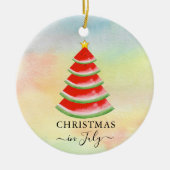 Weihnachten im Juli Watermelon Keramik Ornament (Vorne)