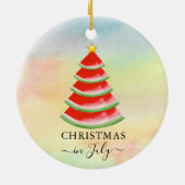 Weihnachten im Juli Watermelon Keramik Ornament (Hinten)