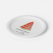 Weihnachten im Juli Watermelon Pappteller (Schrägansicht)