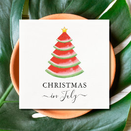 Weihnachten im Juli Watermelon Serviette