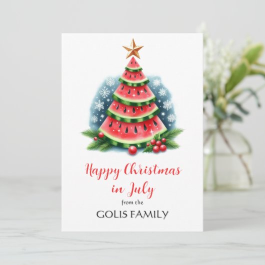 Weihnachten im Juli Watermelon Tree (Stehend Vorderseite)