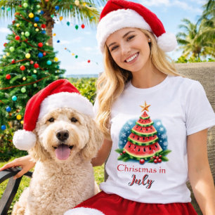Weihnachten im Juli Watermelon Tree Festival T-Shirt