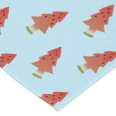 Weihnachten im Juli Watermelon Tree Pattern Blau Kurzer Tischläufer (Ecke)