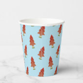 Weihnachten im Juli Watermelon Trees Paper Cups Pappbecher (Rechts)