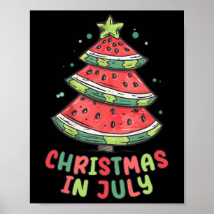 Weihnachten im Juli Watermelon Weihnachten Bäume S Poster