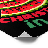 Weihnachten im Juli Watermelon Weihnachten Bäume S Poster (Ecke)
