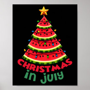 Weihnachten im Juli Watermelon Weihnachten Bäume S Poster