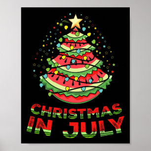 Weihnachten im Juli Watermelon Weihnachten Bäume S Poster