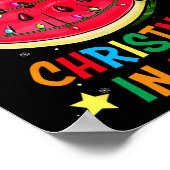 Weihnachten im Juli Watermelon Weihnachten Bäume S Poster (Ecke)