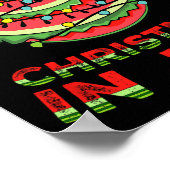 Weihnachten im Juli Watermelon Weihnachten Bäume S Poster (Ecke)