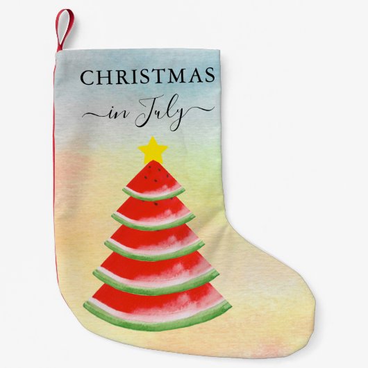 Weihnachten im Juli Watermelon Weihnachten Strumpf Kleiner Weihnachtsstrumpf (Vorderseite)