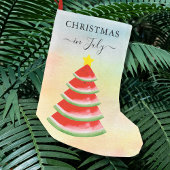 Weihnachten im Juli Watermelon Weihnachten Strumpf Kleiner Weihnachtsstrumpf
