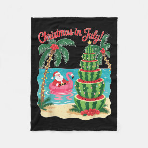 Weihnachten im Juli Watermelon Weihnachten Weihnac Fleecedecke