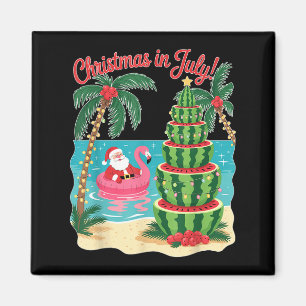 Weihnachten im Juli Watermelon Weihnachten Weihnac Magnet
