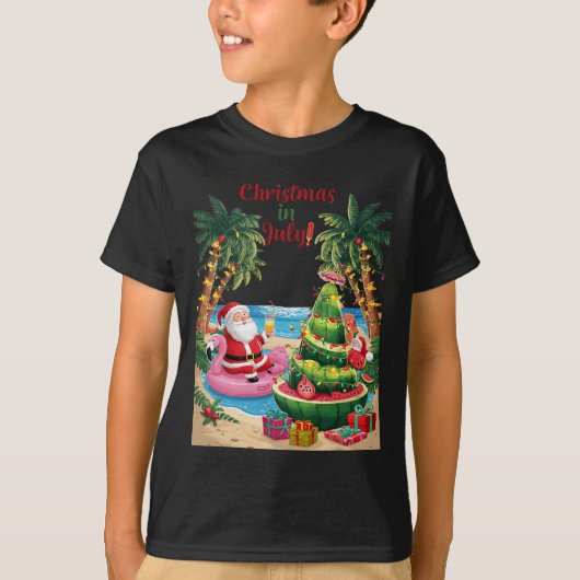 Weihnachten im Juli Watermelon Weihnachten Weihnac T-Shirt (Vorderseite)