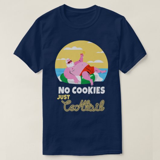 Weihnachten im Juli Weihnachten Cocktail Strand T-Shirt (Design vorne)