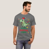 Weihnachten im Juli Weihnachten Dinosaurier Re Chr T-Shirt (Vorne ganz)