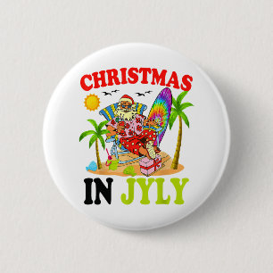 Weihnachten im Juli Weihnachten Gefärbte Krawatte Button