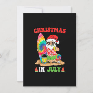 Weihnachten im Juli Weihnachten Gefärbte Krawatte  Einladung