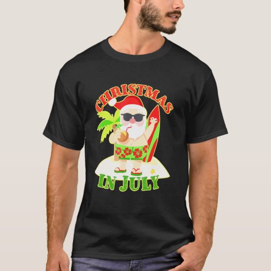 Weihnachten im Juli Weihnachten im Sommer T-Shirt (Vorderseite)