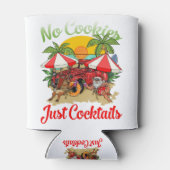 Weihnachten im Juli Weihnachten Keine Kekse nur Co Dosenkühler (Rückseite)