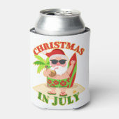 Weihnachten im Juli Weihnachten mit Surfboard Dosenkühler (Kanne Vorderseite)
