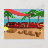 Weihnachten im Juli Weihnachten Postkarte (Vorderseite)