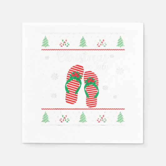 Weihnachten im Juli Weihnachten Serviette (Vorderseite)