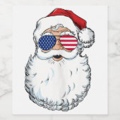 Weihnachten im Juli Weihnachten und Freunde Weihna Weinetikett (Einzelnes Label)