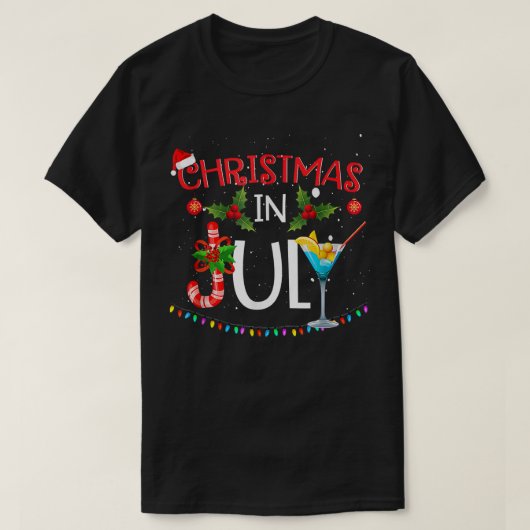 Weihnachten im Juli Weihnachten Urlaub am Strand T-Shirt (Design vorne)