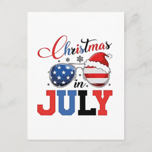Weihnachten im Juli Weihnachten Weihnachten 4h Jul Ankündigungspostkarte
