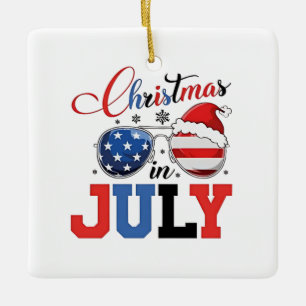 Weihnachten im Juli Weihnachten Weihnachten 4h Jul Keramikornament