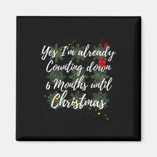 Weihnachten im Juli Weihnachts-Countdown Magnet