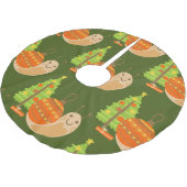 Weihnachten im Juli Weihnachtsfeiertagen Polyester Weihnachtsbaumdecke (Schrägansicht)