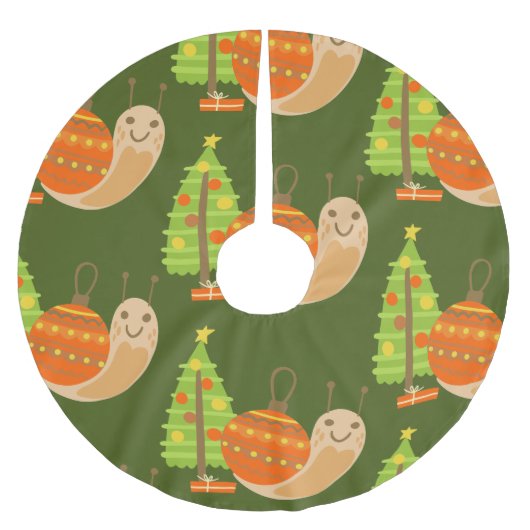 Weihnachten im Juli Weihnachtsfeiertagen Polyester Weihnachtsbaumdecke (Vorderseite)