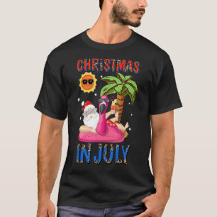 Weihnachten im Juli Weihnachtsfest Flamingo Xmas S T-Shirt