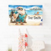 Weihnachten im Juli Weihnachtsmann am Strand Banner (Insitu)