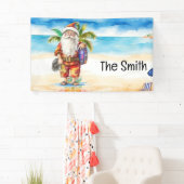 Weihnachten im Juli Weihnachtsmann am Strand Banner (Insitu)