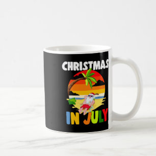 Weihnachten im Juli Weihnachtsmann Sungles Sommer Kaffeetasse