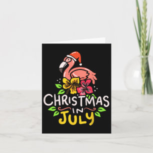 Weihnachten im Juli Weihnachtsmann Surf Karte