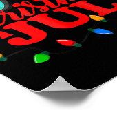 Weihnachten im Juli Weihnachtsmannmütze Sonnenbril Poster (Ecke)