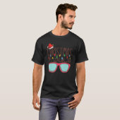 Weihnachten im Juli Weihnachtsmannmütze Sonnenbril T-Shirt (Vorne ganz)