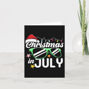 Weihnachten im Juli Weihnachtsmannmütze Sungles Be Karte