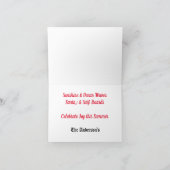 Weihnachten im Juli Weihnachtsmeisterschaft Falten Karte (Innenseite)