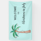Weihnachten im Juli Willkommen Banner (Vertikal)