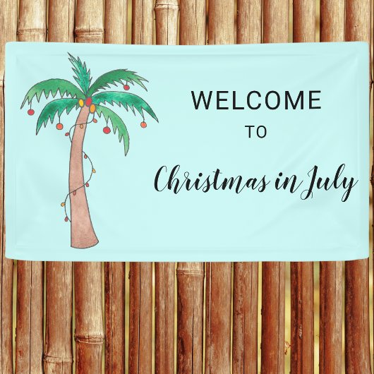 Weihnachten im Juli Willkommen Banner