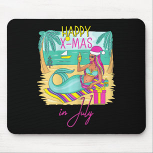 Weihnachten im Juli Xmas-Geschenk Baum Meerjungfra Mousepad