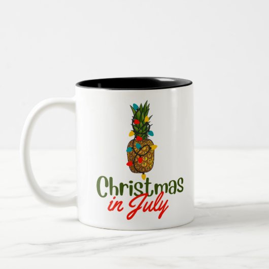 Weihnachten im Juli Zweifarbige Tasse (Links)