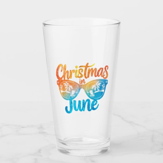 Weihnachten im Juni Sonnenbrille Funny Summer Vaca Glas (Vorderseite)
